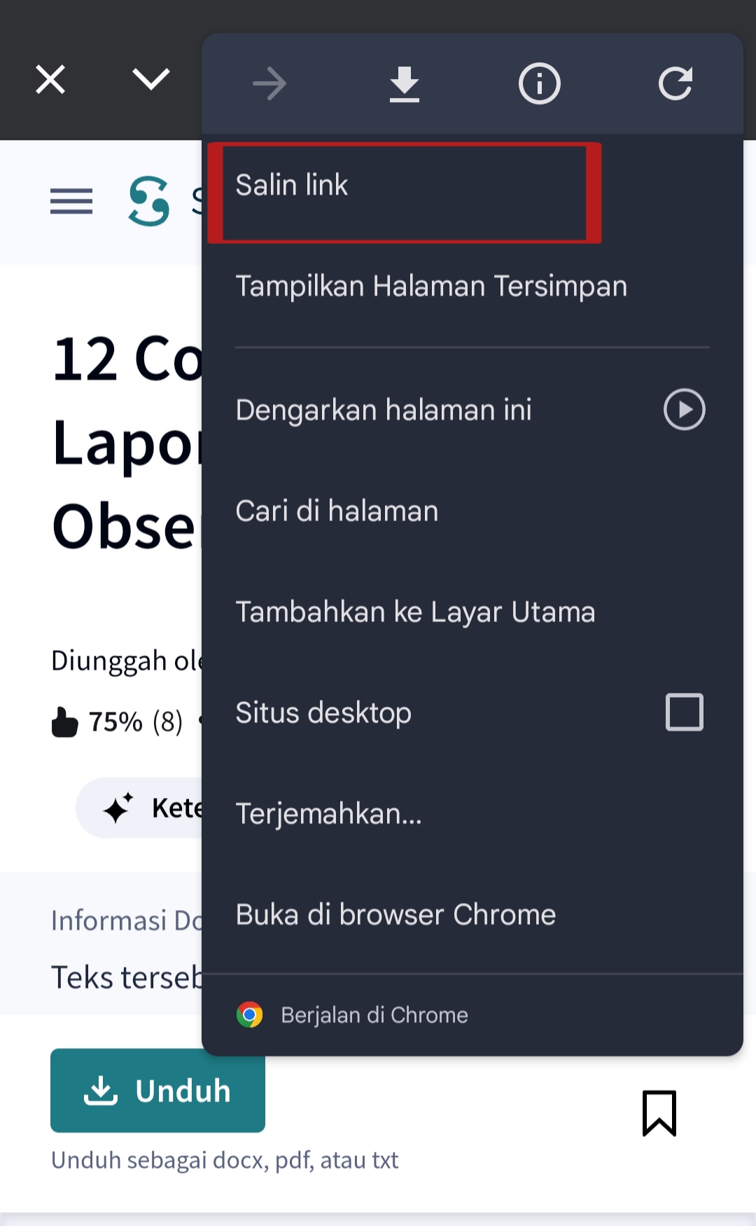 Langkah 2: Salin Link